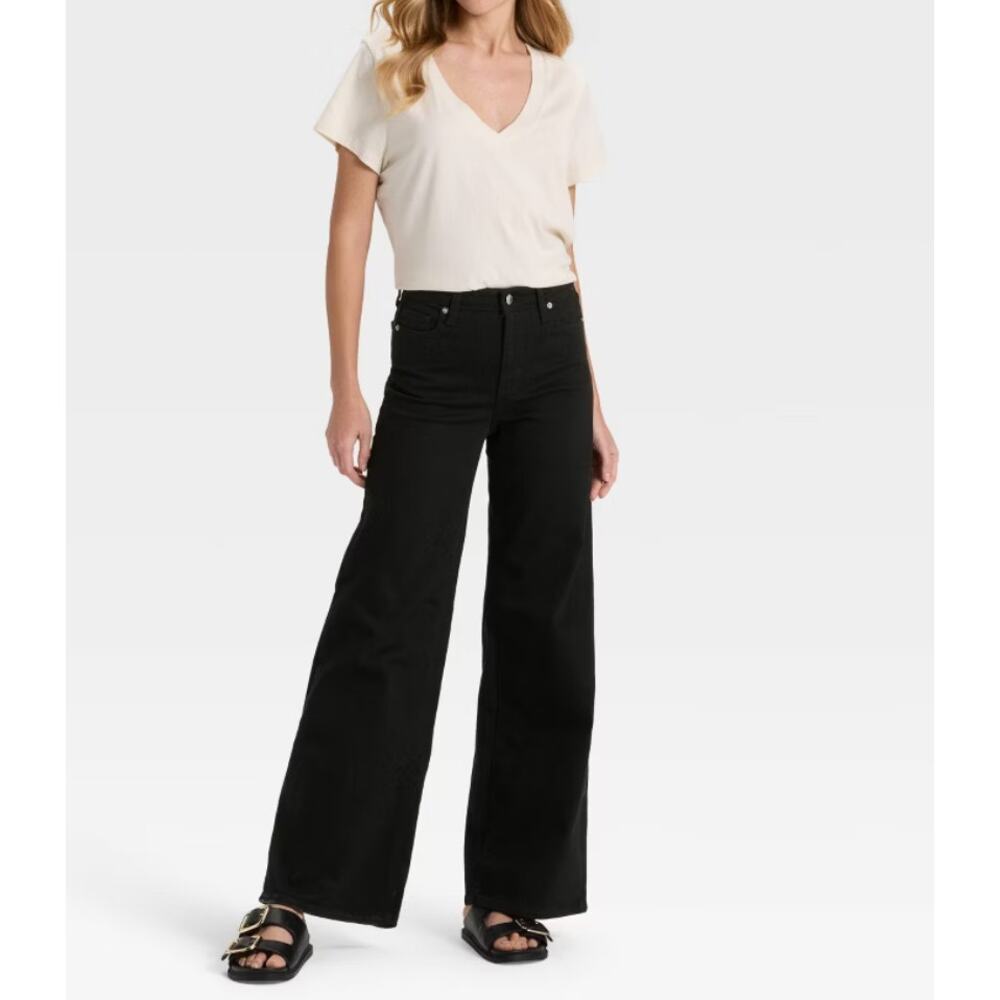 Universal Thread High Rise Flare Black Wash Denim Jeans - Size 4/S - Preowned